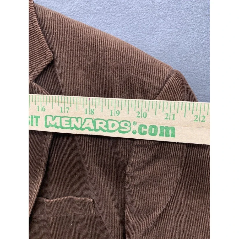 Consensus Sportswear Blazer Mens Size X-Large Brown Corduroy Two Button Notch